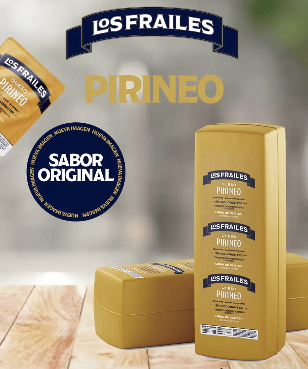 Queso Amarillo Pirineo Los Frailes kg